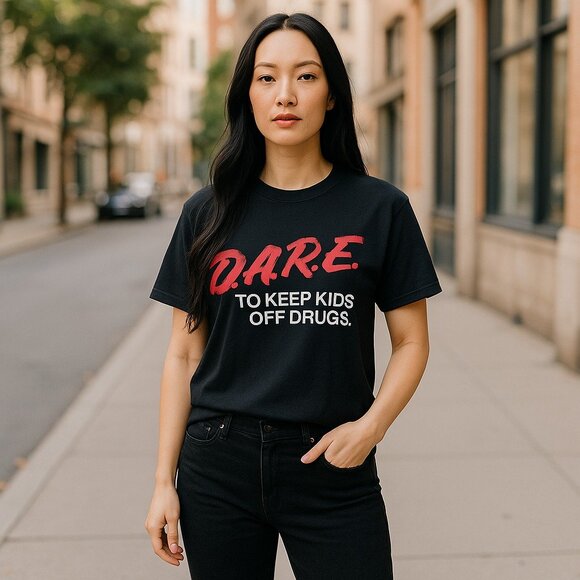 DARE to keep kids of Drugs - Original Vintage 1980;s t-shirt - Picture 1 of 5